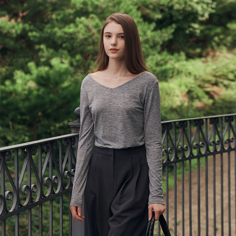 Two way soft t-shirts - gray