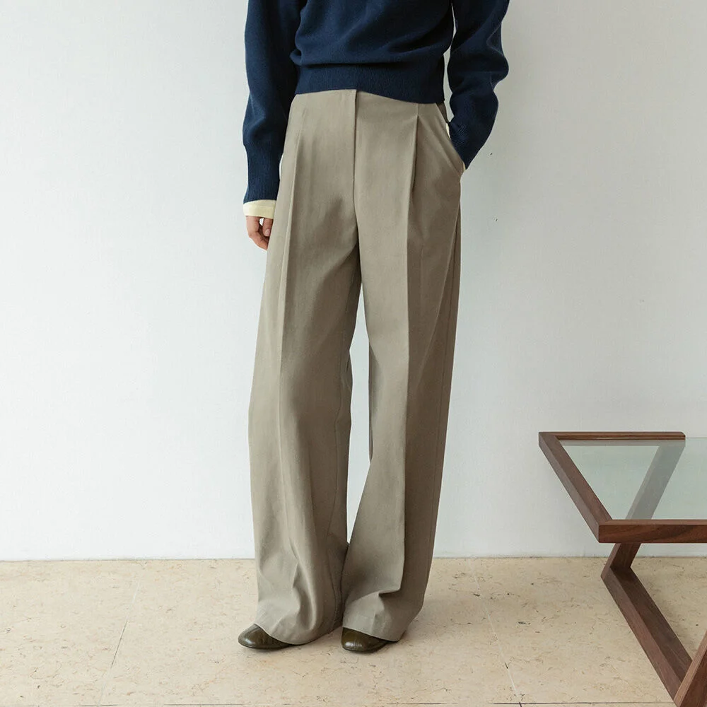 Wide Twill Pants SW5WL450_2color