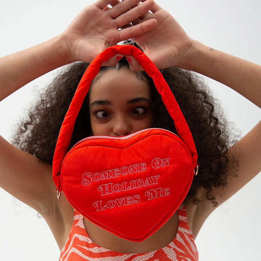 SOMEONE ON HOLIDAY SHOULDER BAG (RED/PINK)