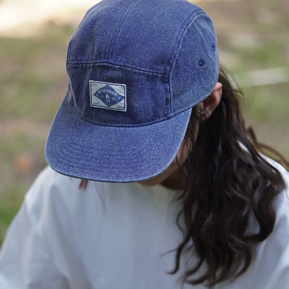 On The Moment 戶外 水洗 牛仔 Camp Cap C3 海軍藍