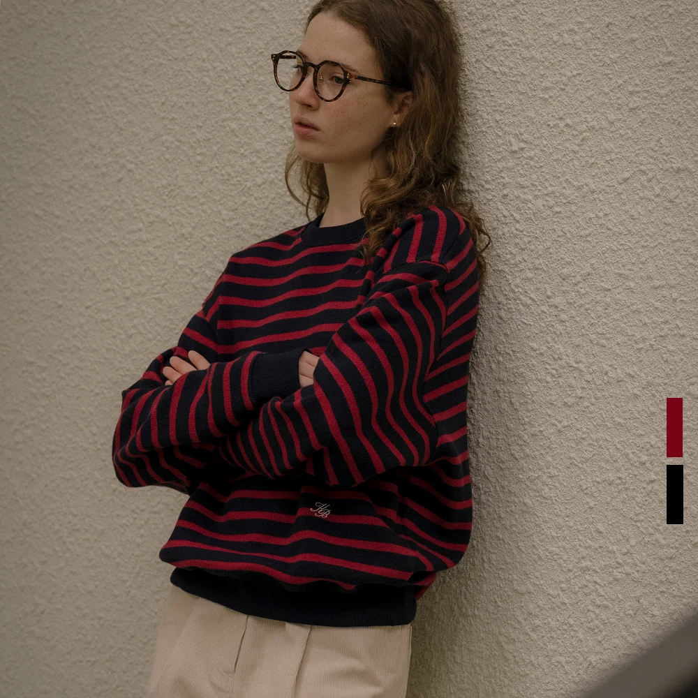 Embroidered napping stripe MTM _