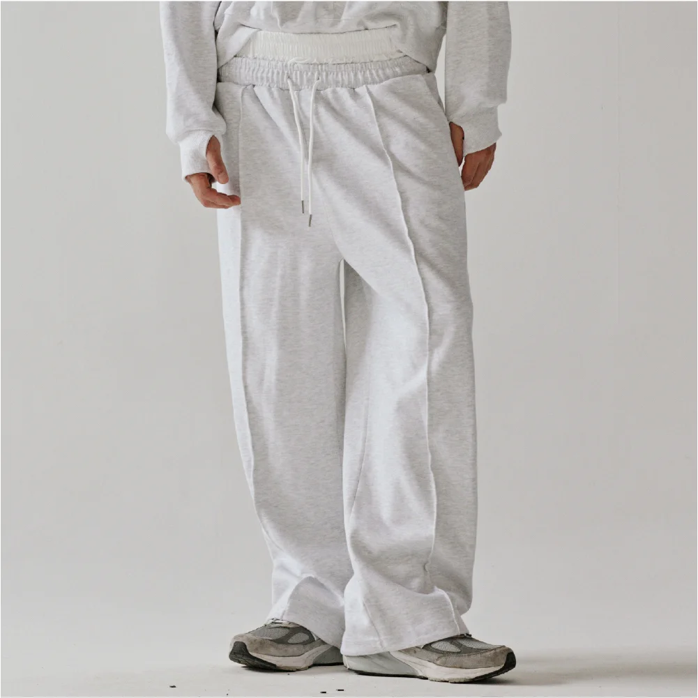 Section Sagging 運動服 褲子 (白色 麻花)