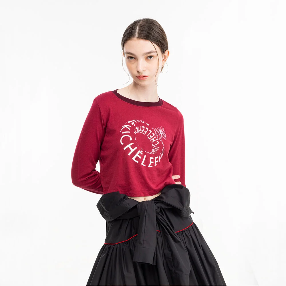 KINUTS long sleeve t-shirt_wine