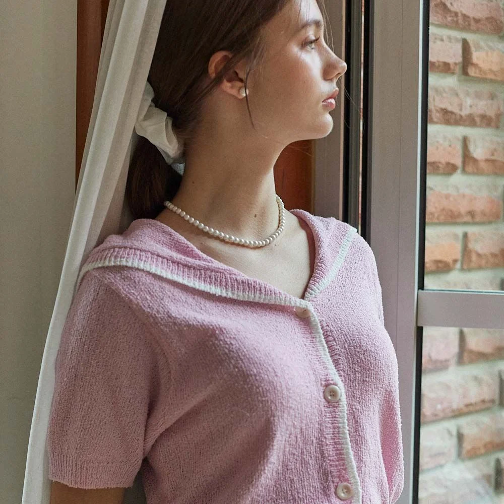 Sera Cotton Cardigan - Pink