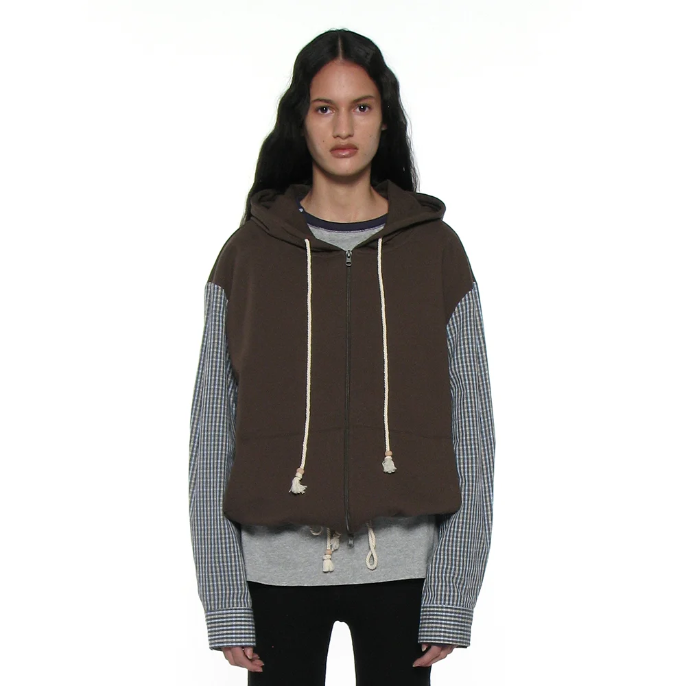PWC COMBI TERRY HOODIE JUMPER_CHARCOAL