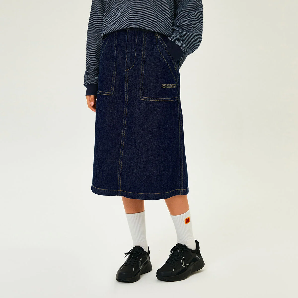 Coda Curry 牛仔 半身裙 NAVY