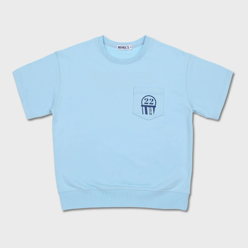 BENDL'S POCKET HALF SWEATSHIRTS - S/BLUE