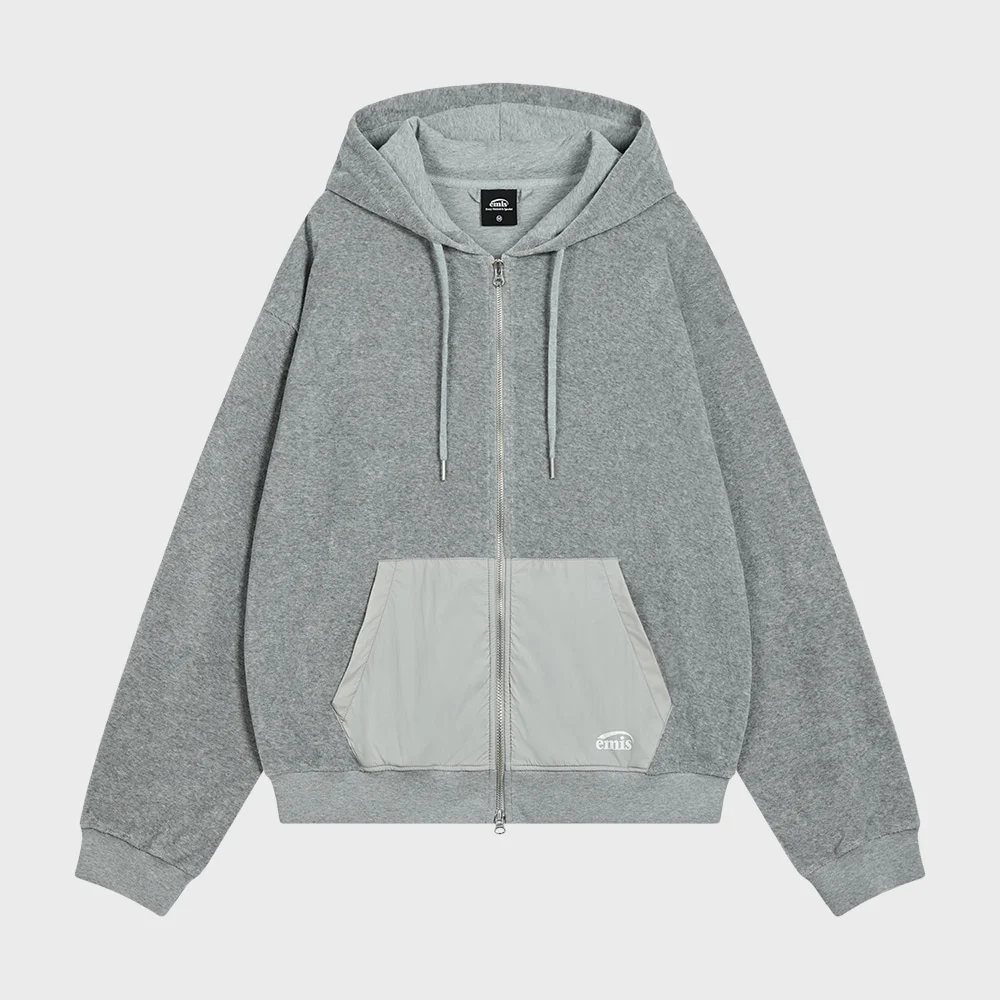 TERRY HOOD JUMPER-GRAY