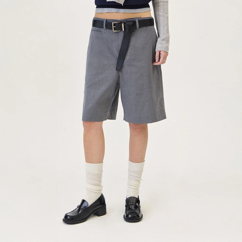 TENDER MIDI SHORTS (GRAY)