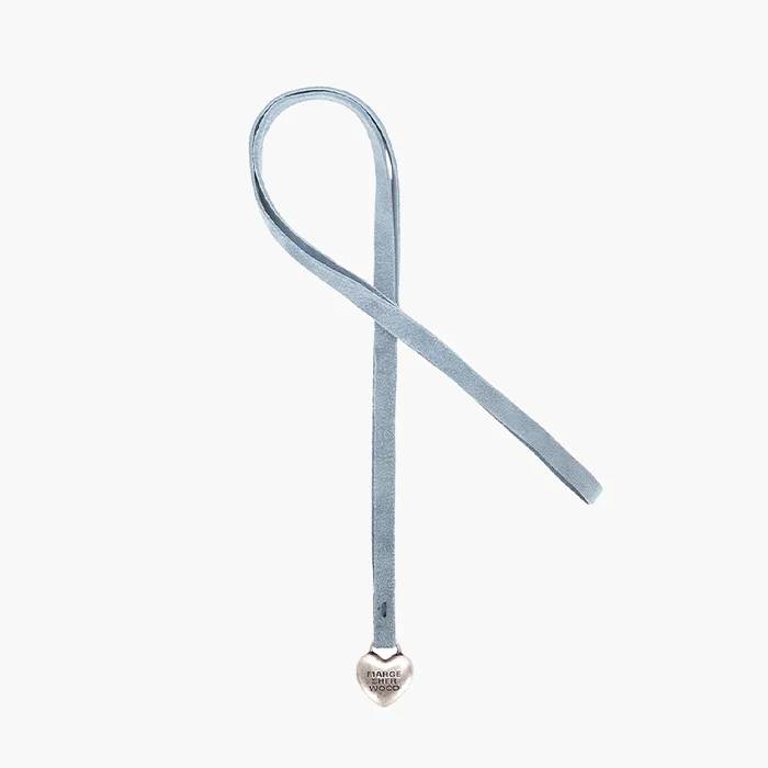 HEART CHARM_blue suede