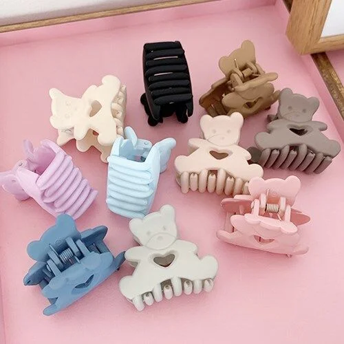 Matt Teddy Pin 啞光熊夾髮夾