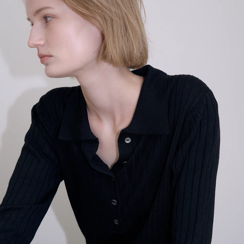 SOFT OPEN COLLAR KNIT_BLACK_OD3C2MKN92BLA