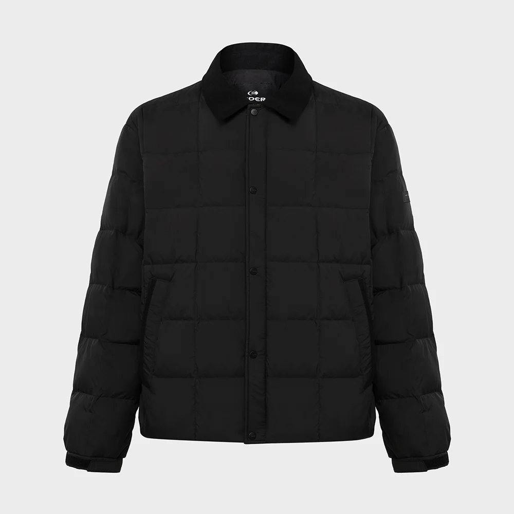 THERMOLOCK (Thermolock) 男裝 輕量 混紡 羽絨外套 襯衫外套_Black_DMU26541Z1