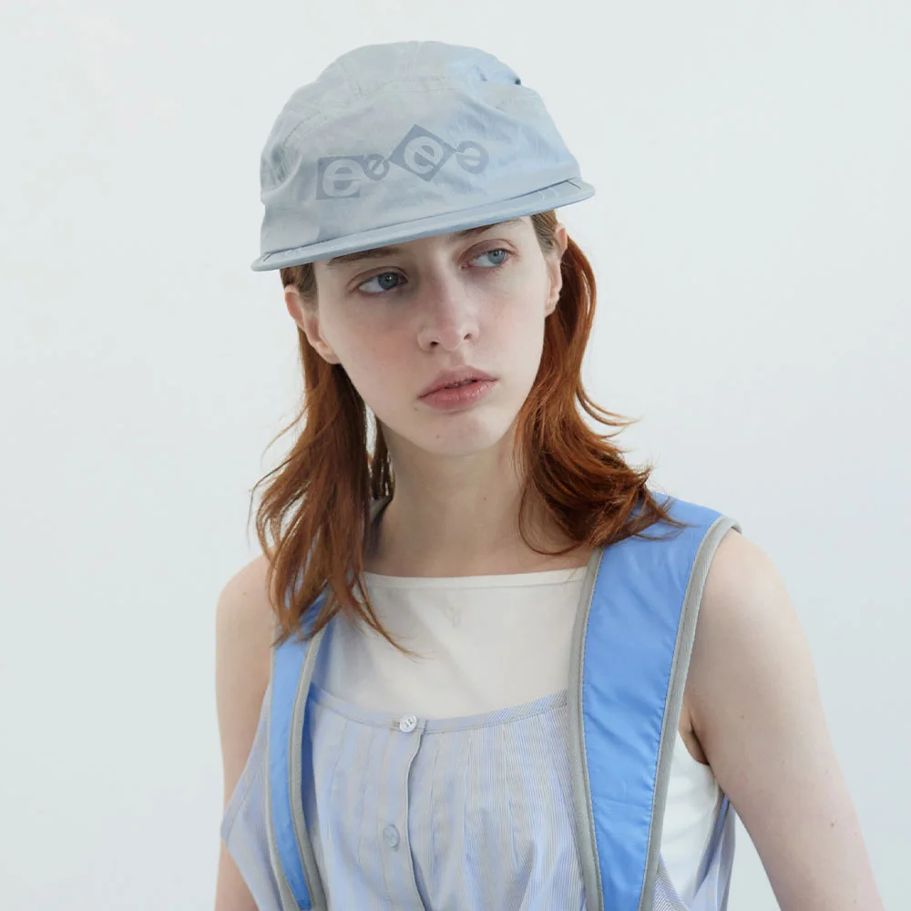 色塊 標誌 光澤 Camp Cap (Light Grey)