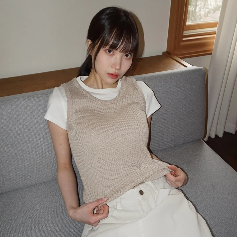 (woman) Stay 針織衫 無袖_3Color