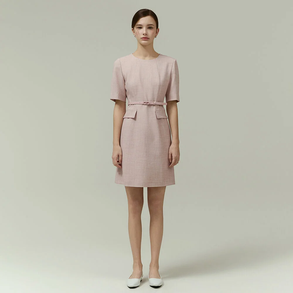 it MICHA 翻蓋口袋 迷你 連衣裙 ITP4WOP110_2colors