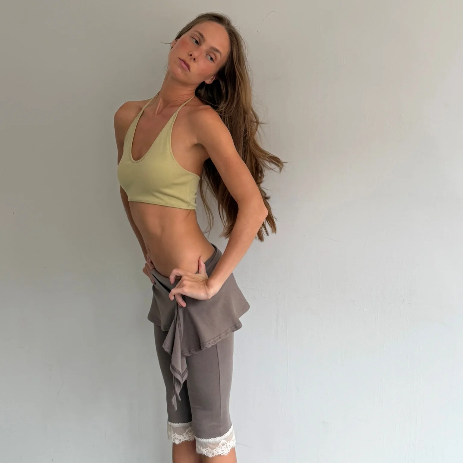 HALTER SHORT TOP (GREEN)