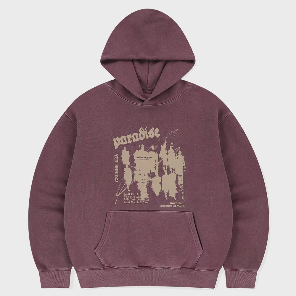 PARADISE PIGMENT HOODIE BURGUNDY(MG2FSMM410A)