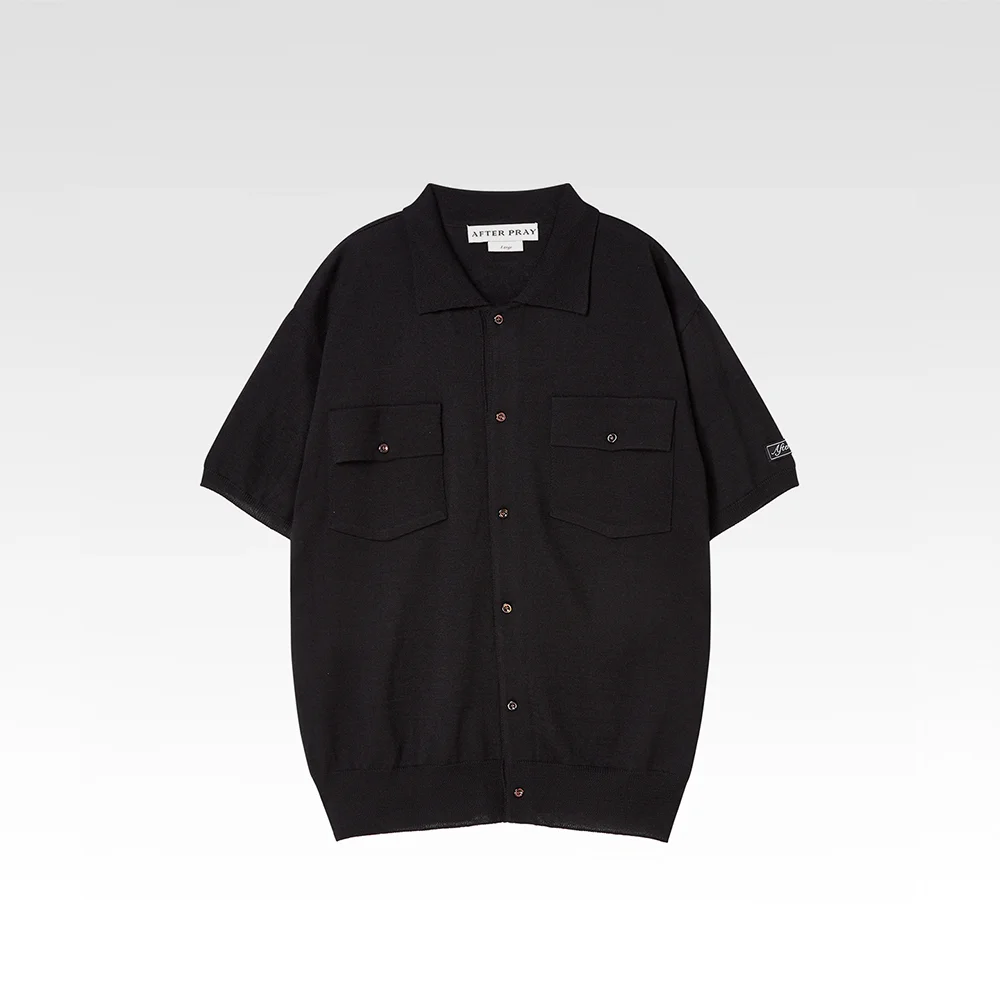 Morris Polo 針織衫 開衫 黑色