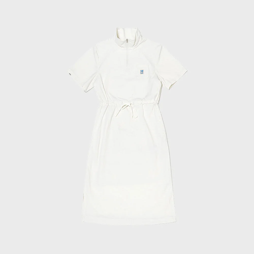 Chroma 微風 Stand Neck 連衣裙 IVORY