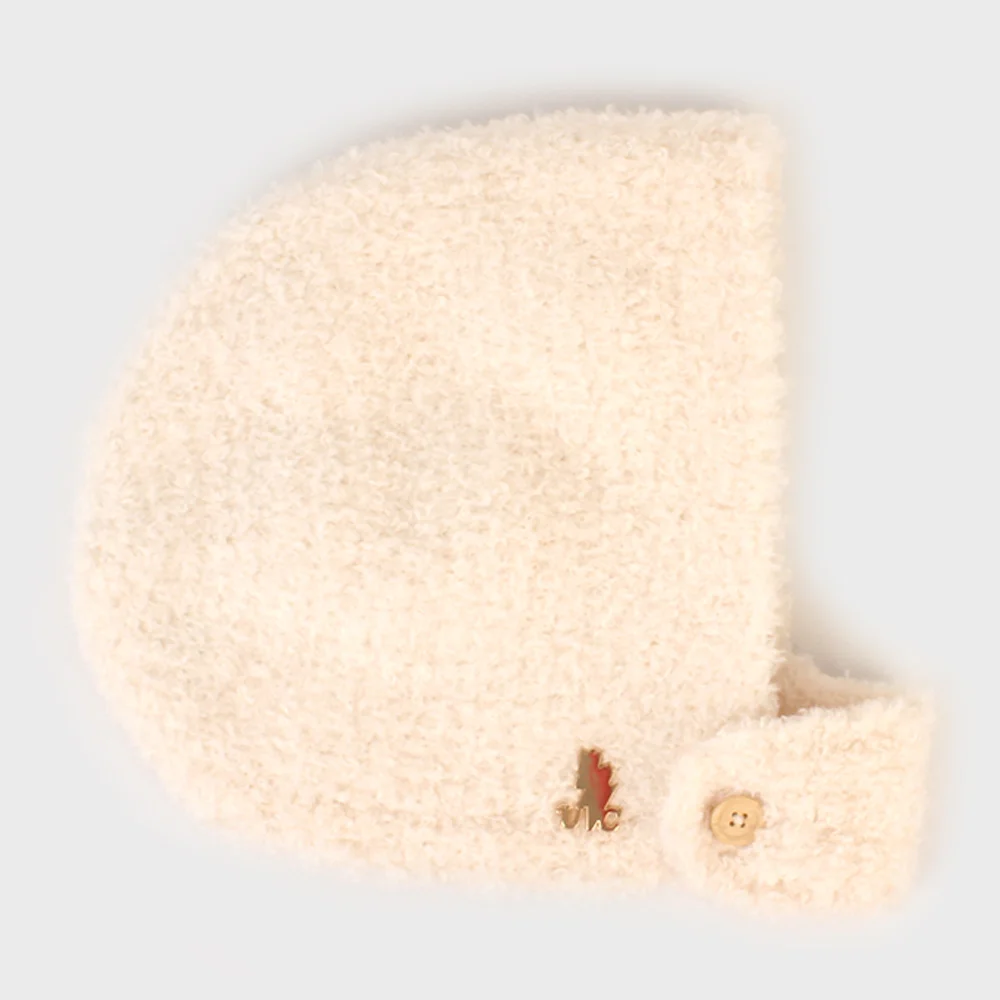 Fleece Button Ivory Balaclava 針織帽