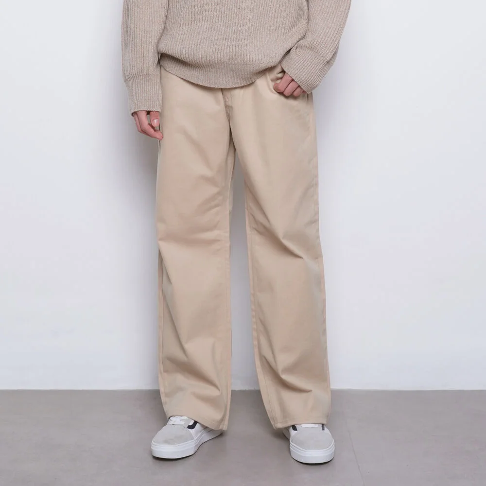 M765 pitch wide pants beige