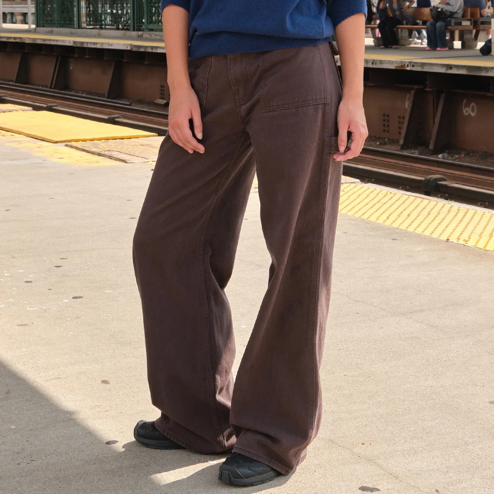 Barrett Cotton Carpenter Pants - Brown