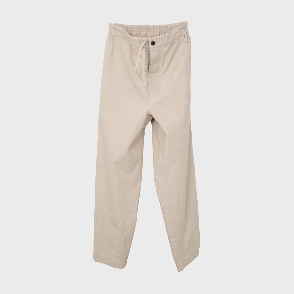 COTTON SEERSUCKER PAINTER PANTS_BEIGE