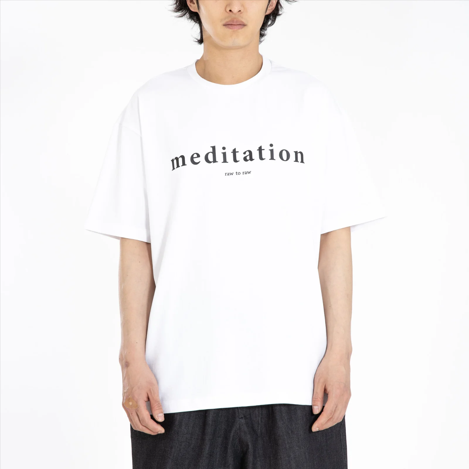 MRT019E Meditation 方正 T恤 (白色)