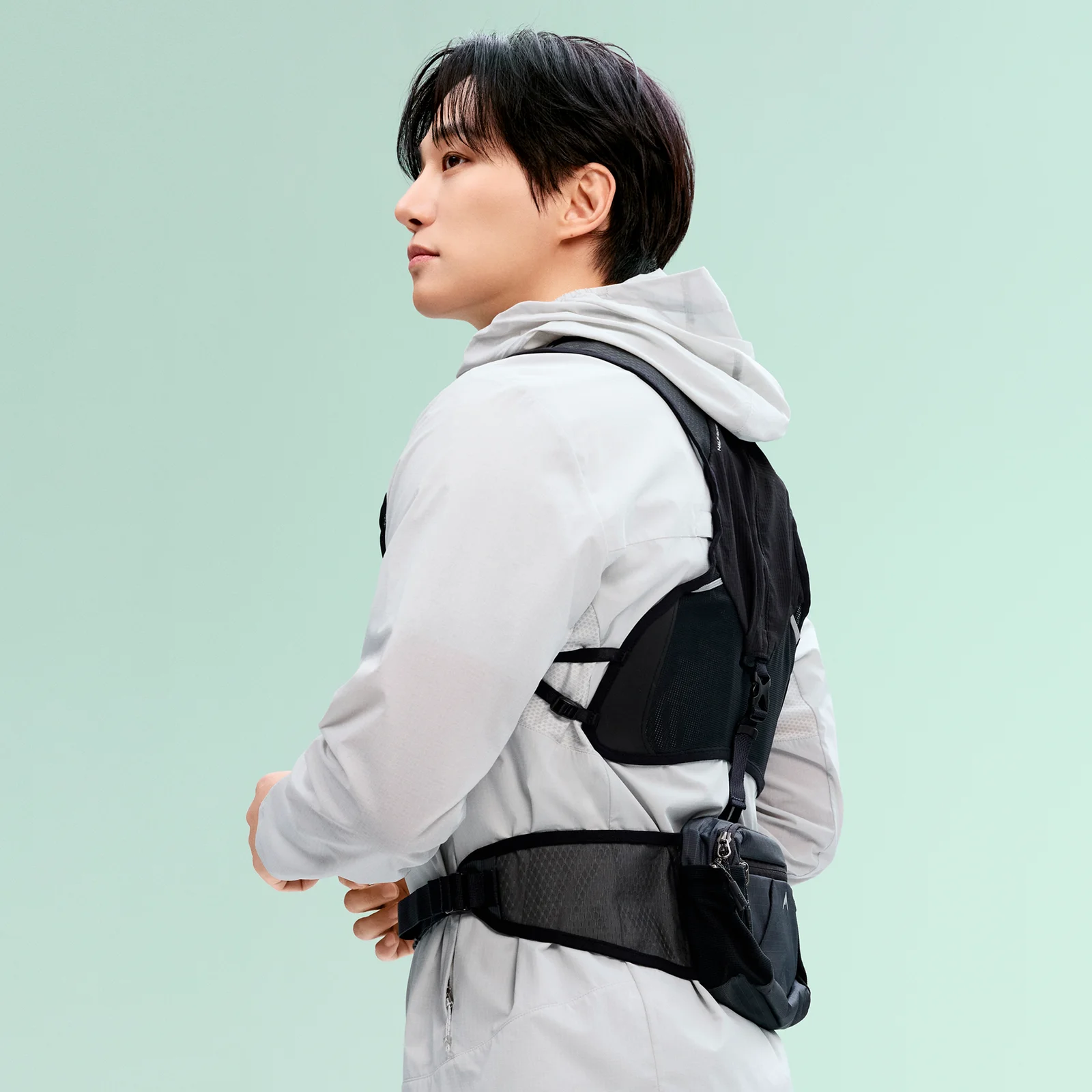 NEPA/Official Direct 7MC7503 通用 Half Ridge 2WAY 背心式 腰包(5L)_BLACK