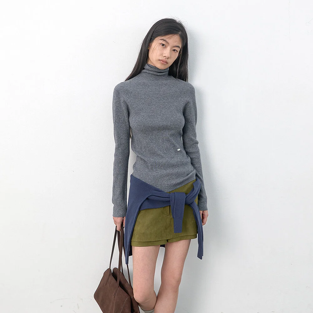 ESSENTIAL WHOLE GARMENT SLIM RIBBED KNIT(T-7157)