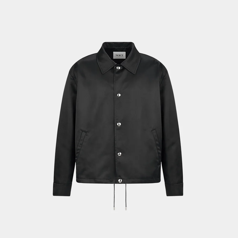 SURF SOUND COACH JACKET - BLACK