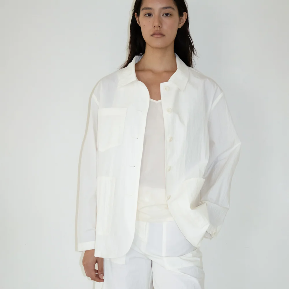 Breeze Cotton Work Jacket (White)