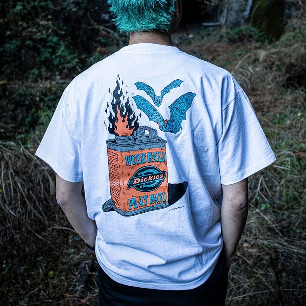 Dickies X Hirotton 油 T恤 White
