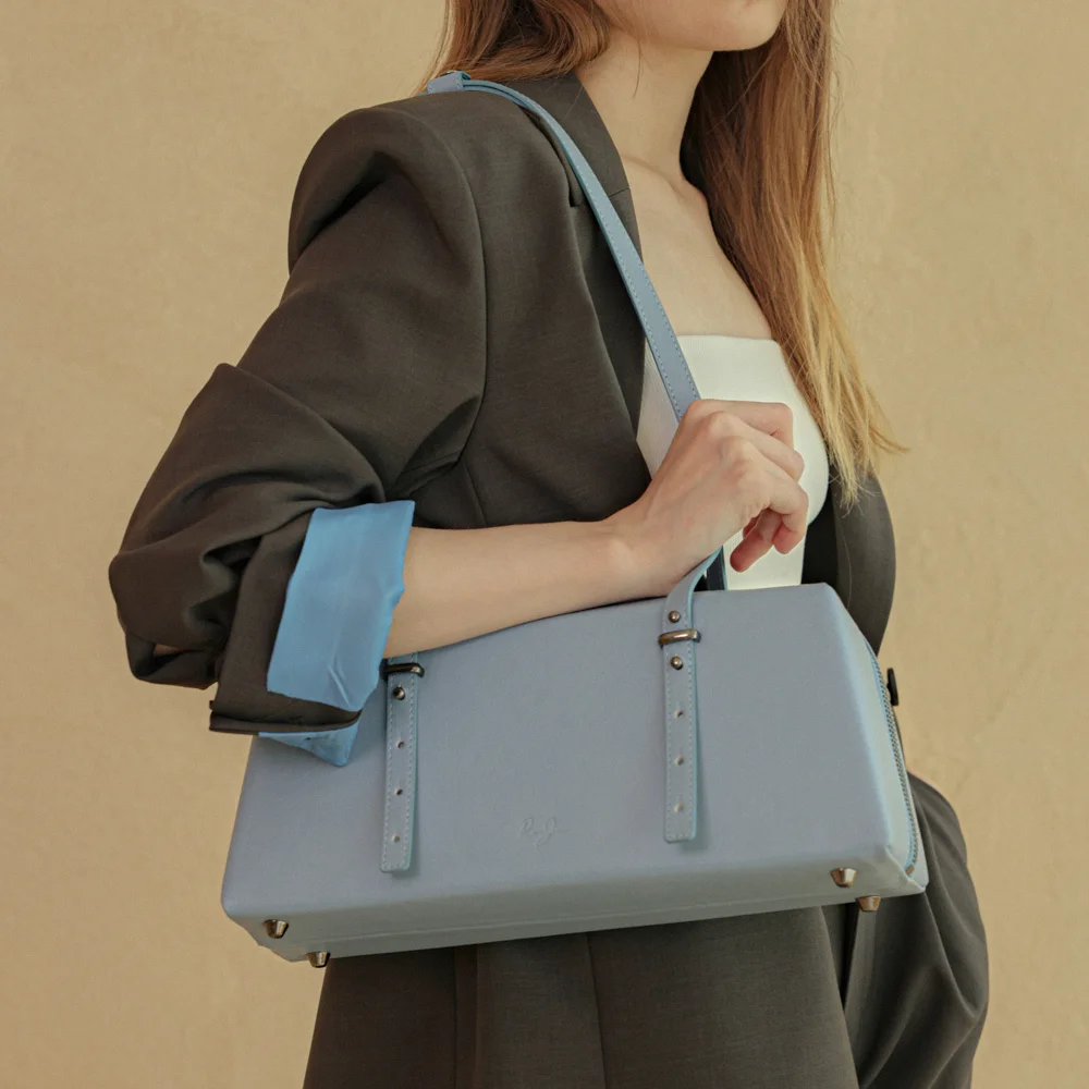 Fonde Bag Vegan Leather_Dusty Blue