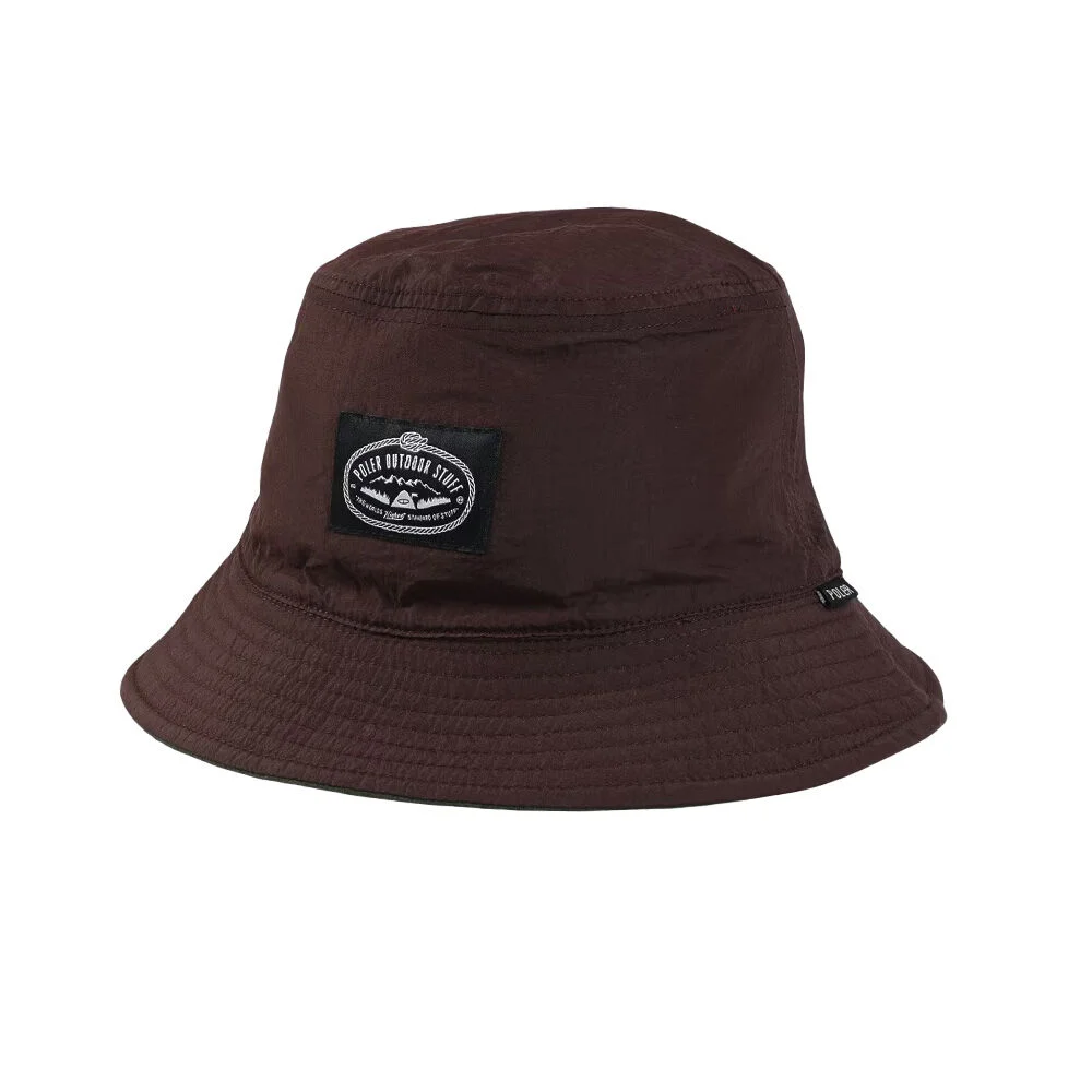 雙面穿 水桶 帽 BROWN