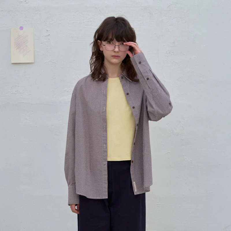 經典 格紋 襯衫_Brown Check