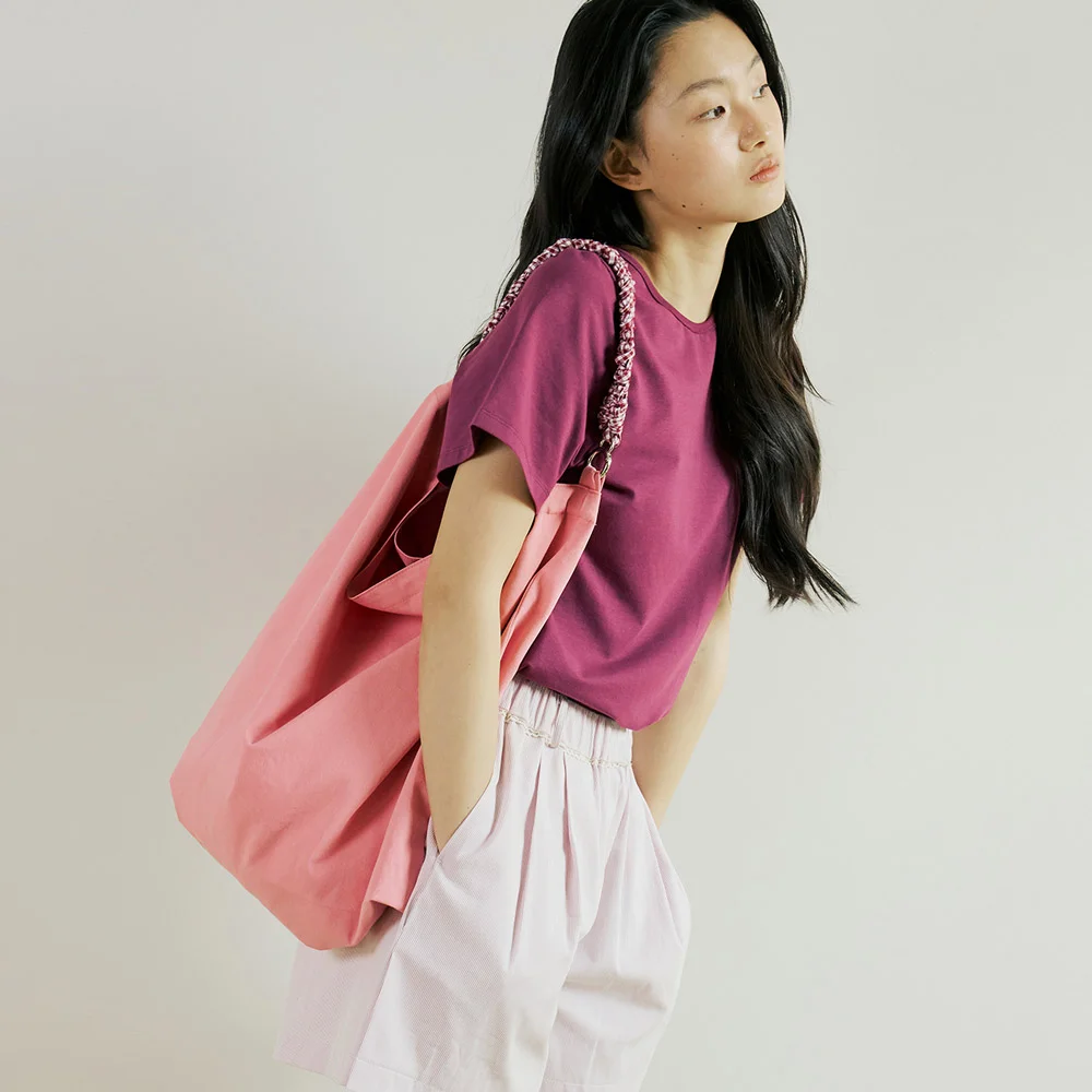 TWO WAY CHECK BAG : PINK