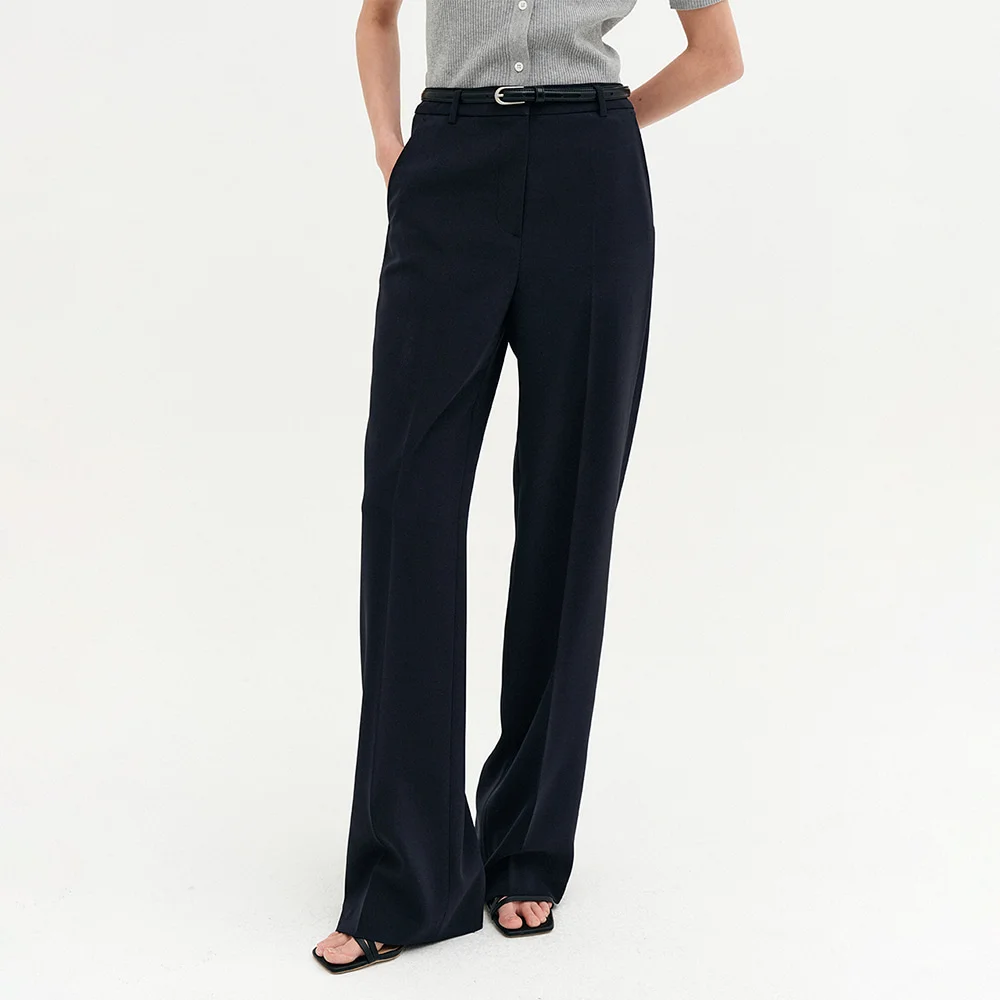 Sydonie 直筒 西褲_海軍藍 / SIDONIE STRAIGHT SLACKS_NAVY