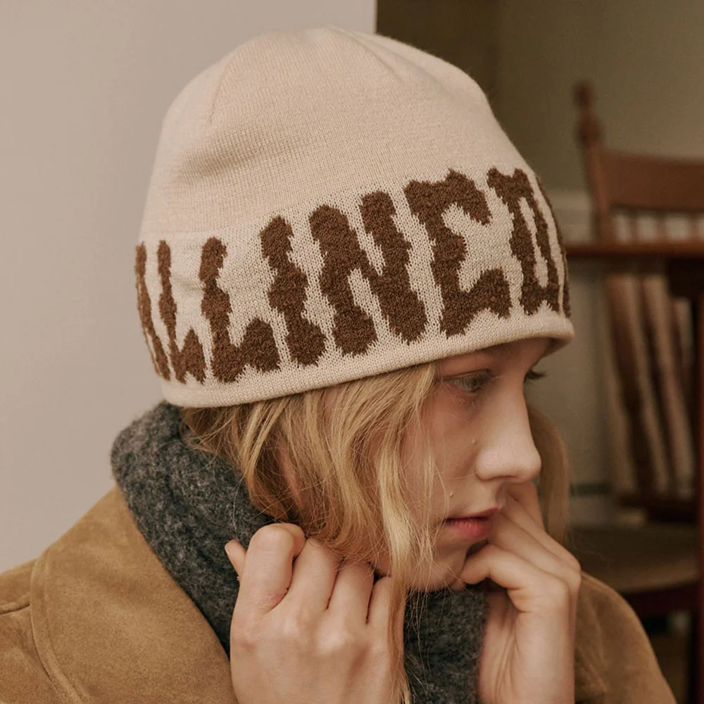 PomPom Logo Jacquard Beanie_4 Colors