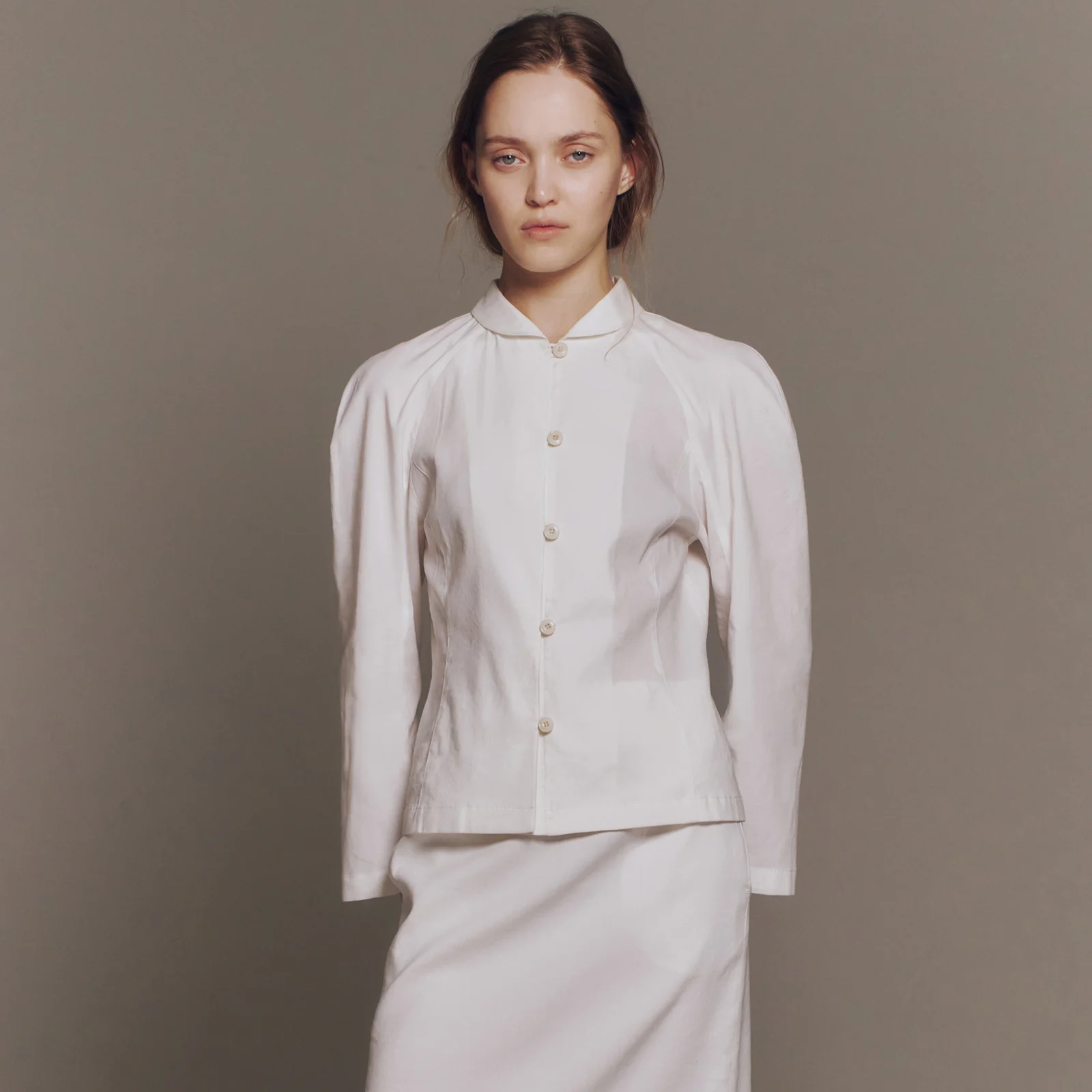 Brielle Linen Top White