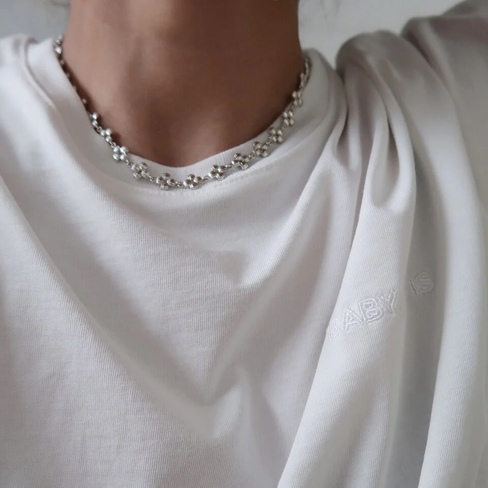 SMALL LAYERED CROSS CHAIN NECKLACE