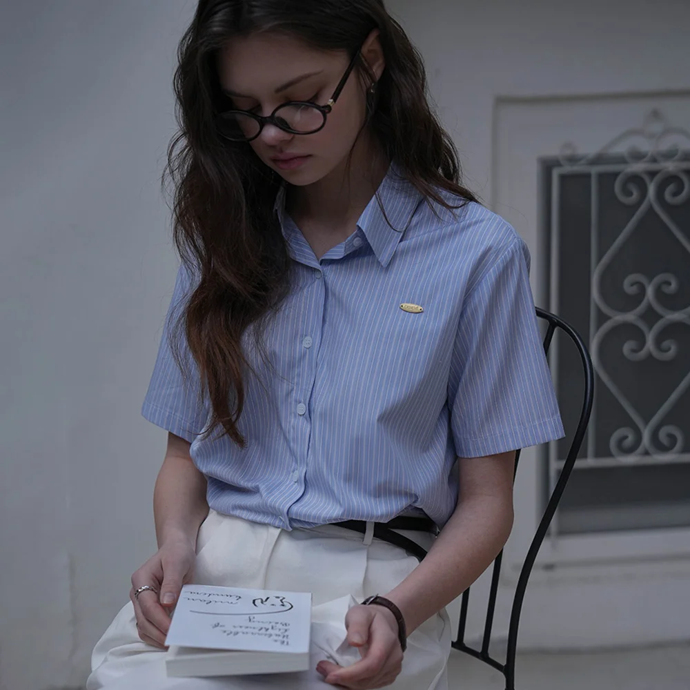 Stripe Half Sleeve Shirt