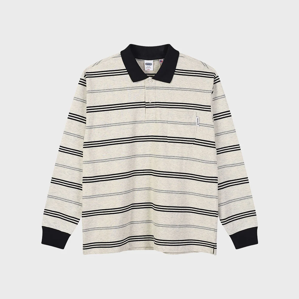 COTTON STRIPE JERSEY (IVORY)
