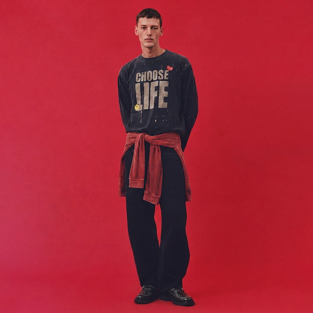 (ESSENTIAL) UNISEX CHOOSE LIFE LONG SLEEVE T-SHIRT (BLACK)