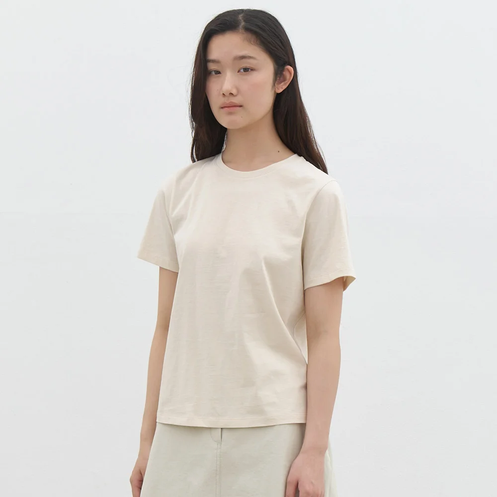 organic cotton t-shirt-beige