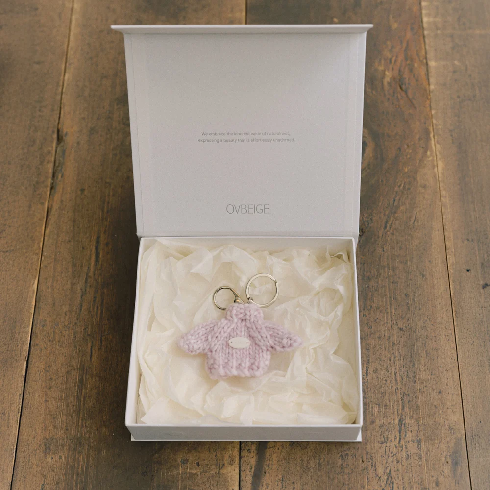 OV KNIT KEY-RING_BABY PINK