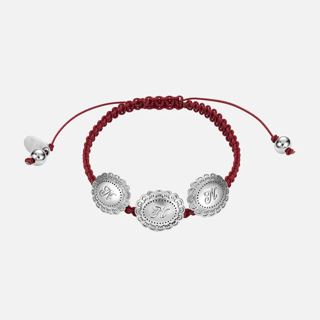 trinity knot bracelet-red