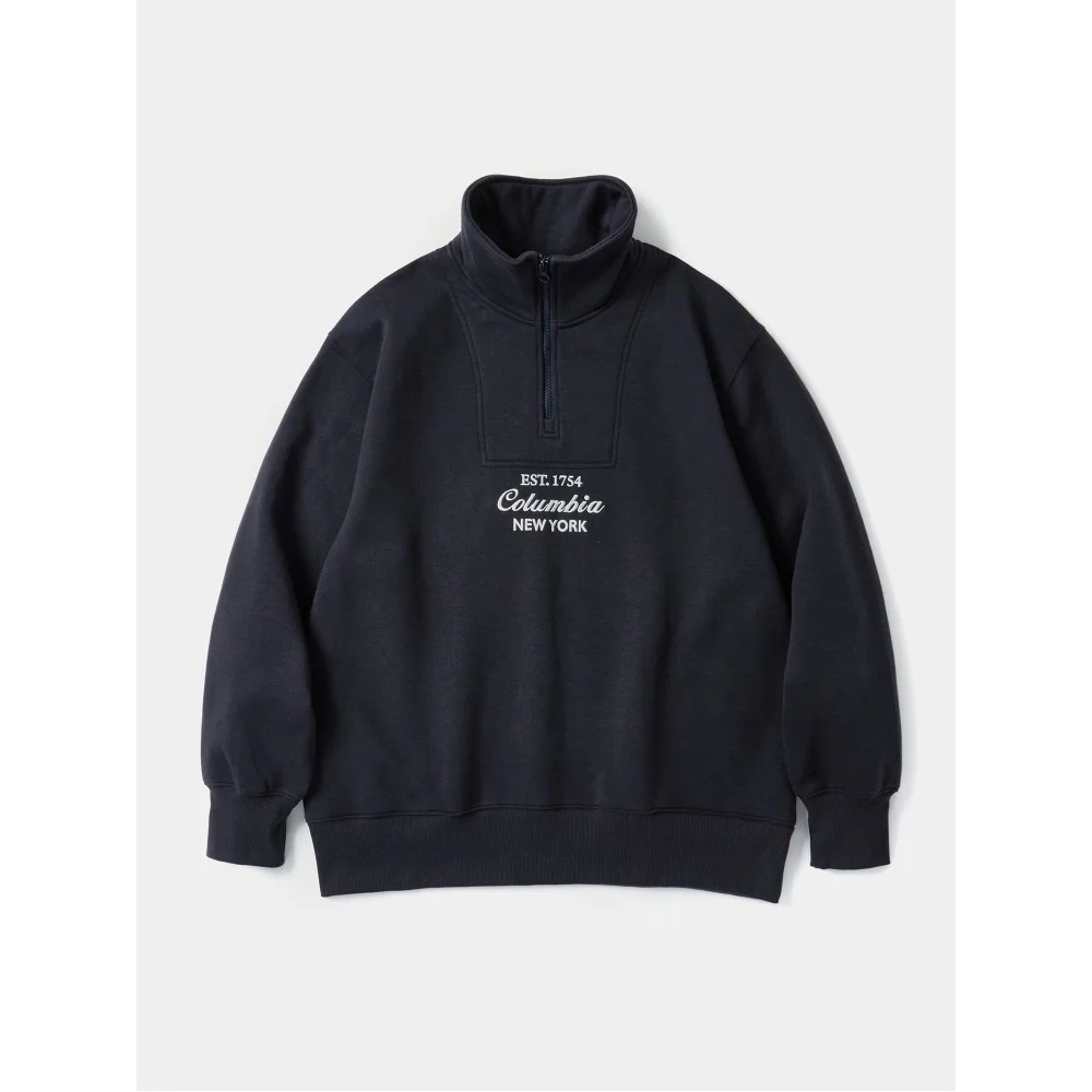 CU BIG SCRIPT TERRY H/ZIP SWEATSHIRTS Crown Navy