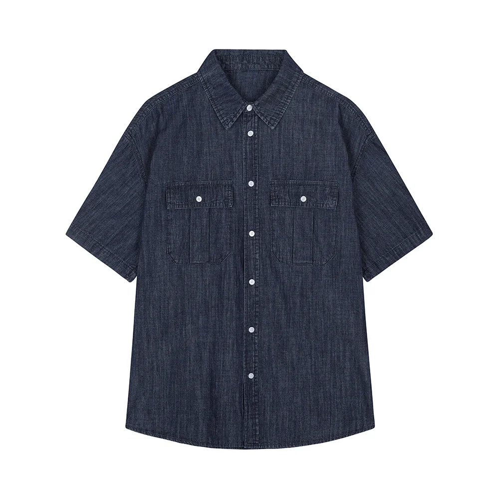 Denim Work Short Shirts DCSH010Indigo